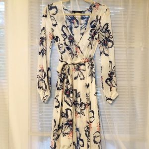 Flor print maxi dress